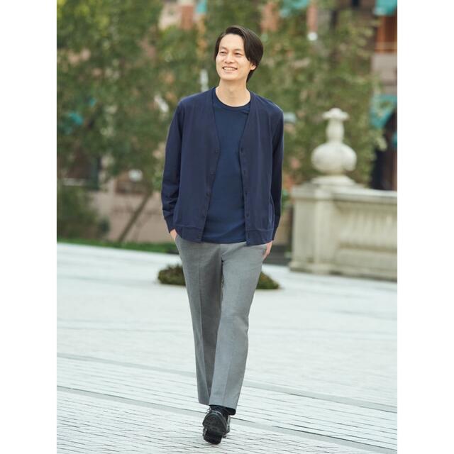 UNIQLO(ユニクロ)のユニクロ エアリズム UVカットカーディガン Lサイズ／ブラック 新品タグ付き！ メンズのトップス(カーディガン)の商品写真