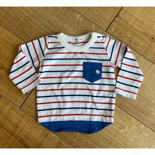 ポロラルフローレン(POLO RALPH LAUREN)のPOLO Baby 長袖トップス カットソー  赤青ボーダー ベビー服 子供服(Ｔシャツ)