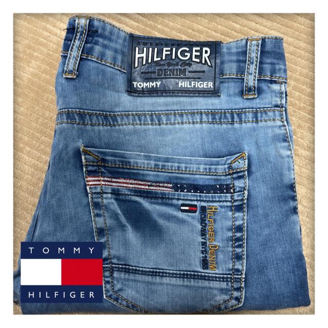 TOMMY HILFIGER(トミーヒルフィガー)のレア☆ Tommy Hilfiger デニム　ジーンズ　34inch メンズのパンツ(デニム/ジーンズ)の商品写真