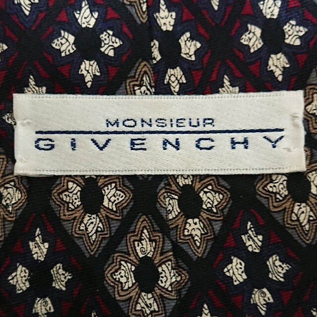 GIVENCHY(ジバンシィ)のGIVENCHY ジバンシー アメリカ製 格子 総柄 ネクタイ メンズのファッション小物(ネクタイ)の商品写真