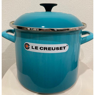 ルクルーゼ(LE CREUSET)の新品未使用　ル・クルーゼ　ストックポット　5.7L   カリビアンブルー(鍋/フライパン)