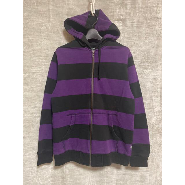 STUSSY - STUSSY/ステューシー ボーダーパーカー サイズMの通販 STUSSY - STUSSY/ステューシー ボーダーパーカー サイズMの通販
