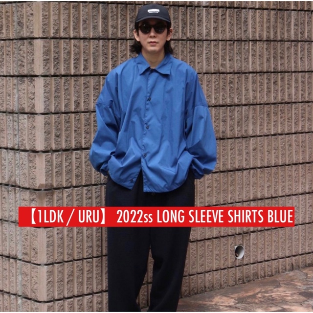 大人も着やすいシンプルファッション SLEEVE 【URU】LONG - SELECT 1LDK SHIRTS サイズ3(M) BLUE シャツ