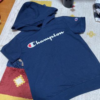 チャンピオン(Champion)のチャンピオン　フード付き　半袖カットソー(Tシャツ/カットソー)