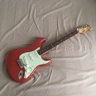 フェンダー(Fender)のFender Player Stratocaster Fiesta Red 美品(エレキギター)