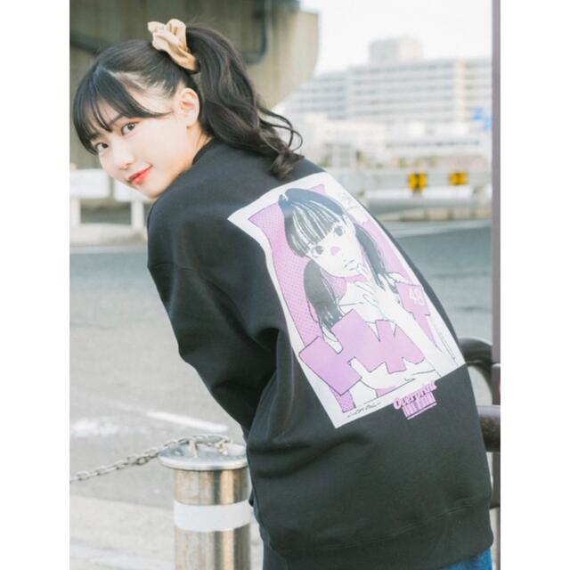 HKT48(エイチケーティーフォーティーエイト)のHKT48 sweatshirt*Tanaka Miku （black） レディースのトップス(トレーナー/スウェット)の商品写真