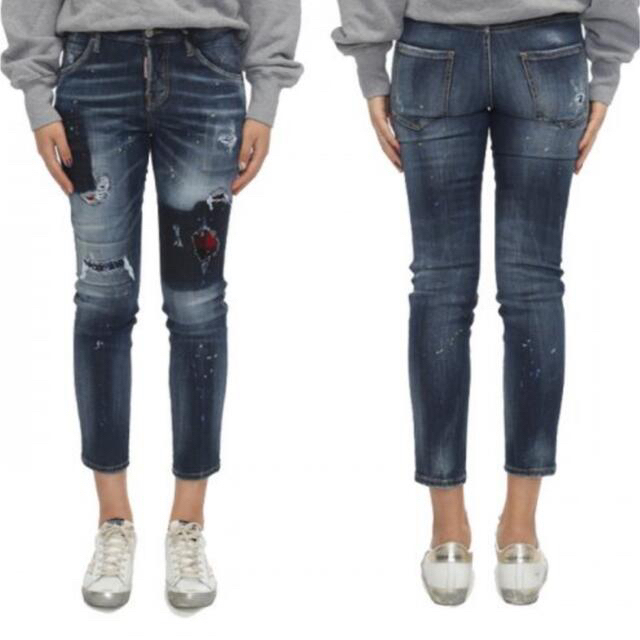 DSQUARED2 Cool Girl Cropped blue jeans