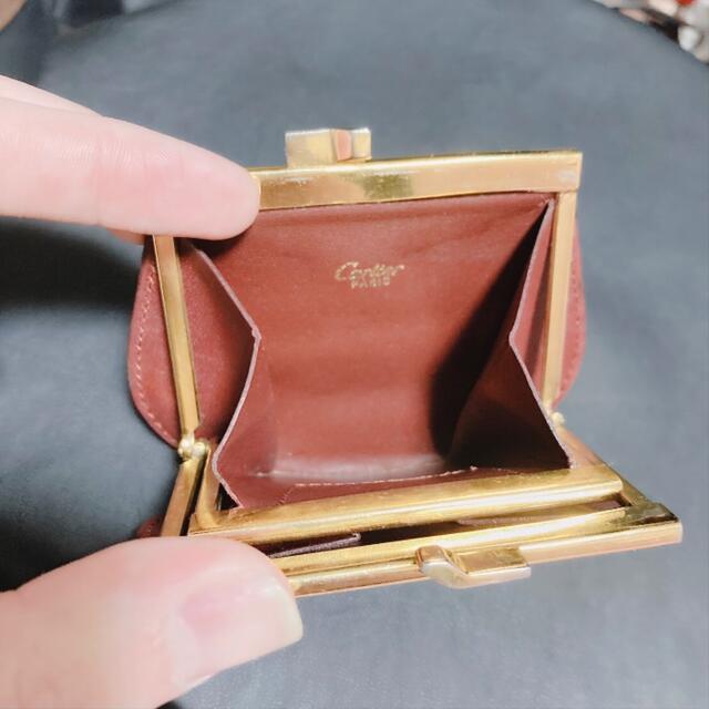 2日まで】Cartier カルティエ財布 コインケース がま口財布 ボルドー