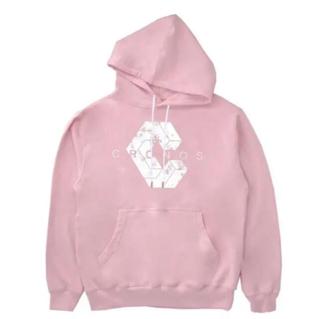 パーカーCRONOS BIG LOGO HOODY PINK M