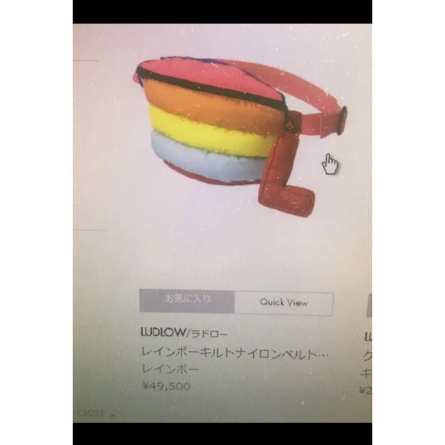 LUDLOW(ラドロー)のLUDLOW ラドロー　レインボーキルトナイロンベルト レディースのバッグ(ショルダーバッグ)の商品写真