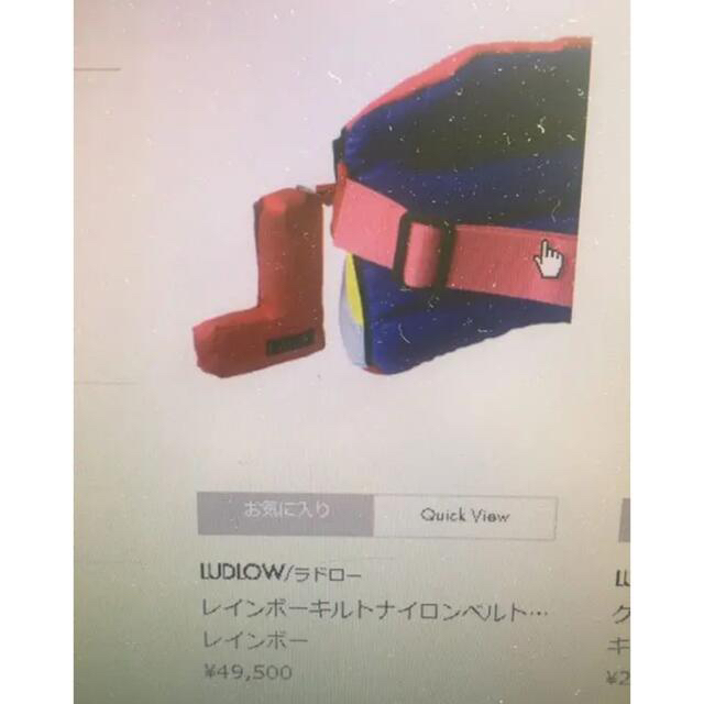 LUDLOW(ラドロー)のLUDLOW ラドロー　レインボーキルトナイロンベルト レディースのバッグ(ショルダーバッグ)の商品写真