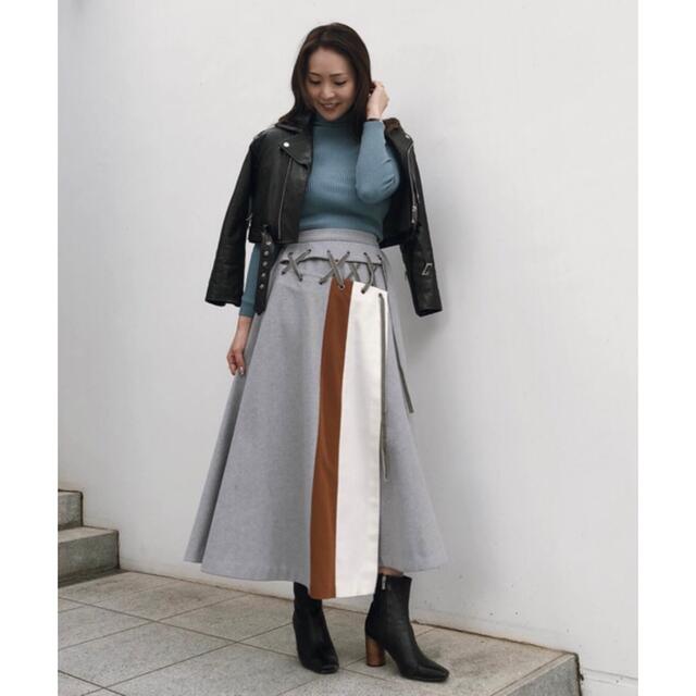 在庫処分・数量限定 ameri vintage COME OFF LACE UP SKIRT | www ...