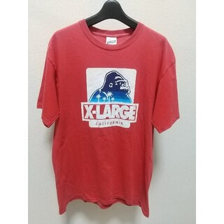 エクストララージ(XLARGE)のXLARGE ビッグロゴ 半袖 Tシャツ Ｍサイズ 赤 レッド エクストララージ(Tシャツ/カットソー(半袖/袖なし))