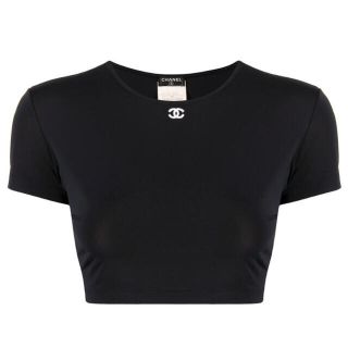 値下！！美品！CHANELシャネルTシャツカットソーブラック黒