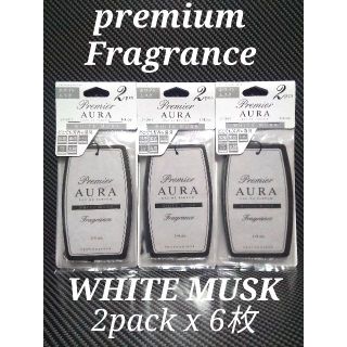 ホワイトムスク　WHITE MUSK エアーフレッシュナー　2枚入x3p 芳香剤(車内アクセサリ)