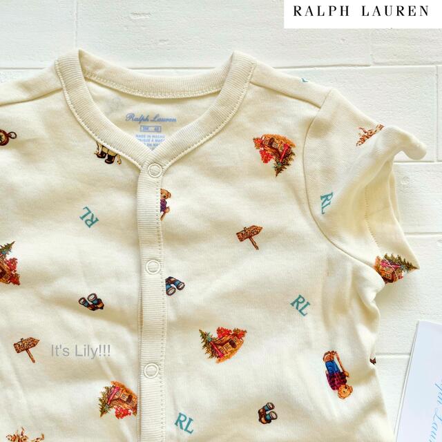 Ralph Lauren 春夏活躍 3m60cm ラルフローレン ポロベア 前開き ロンパースの通販 by Instagram→  itslily_shop ｜ラルフローレンならラクマ