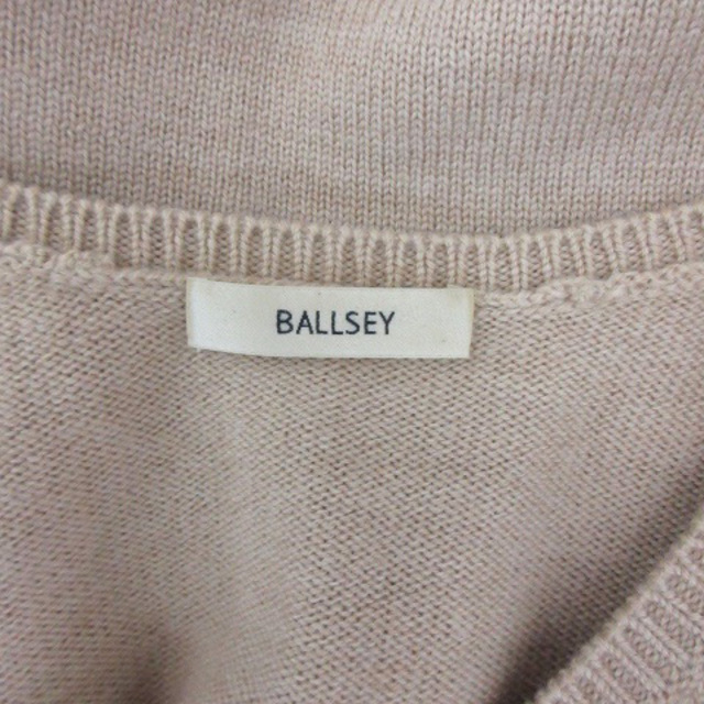 Ballsey(ボールジィ)のボールジートゥモローランド ニット カットソー 半袖 ラビットファー 38 茶 レディースのトップス(ニット/セーター)の商品写真