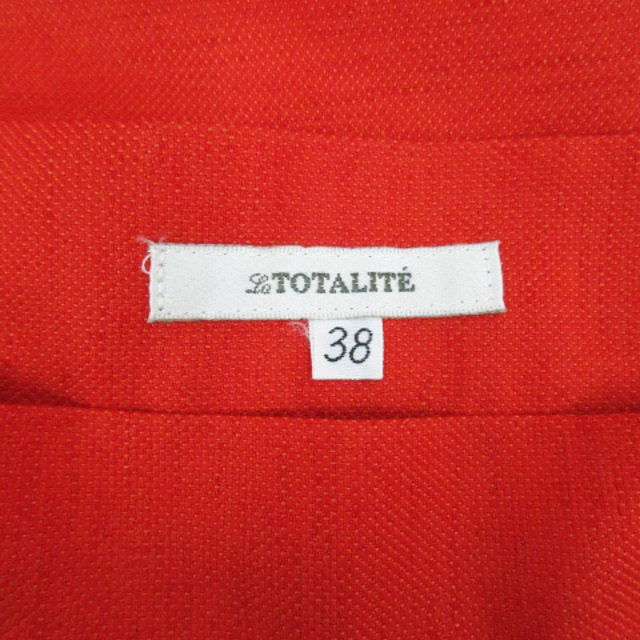 La TOTALITE(ラトータリテ)のラ トータリテ フレアスカート ミモレ丈 無地 38 オレンジ /FF54 レディースのスカート(ひざ丈スカート)の商品写真