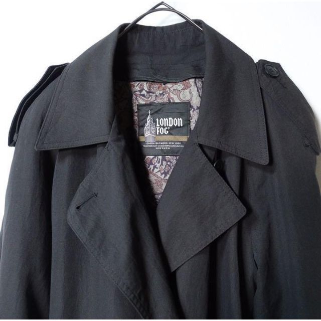 USA製　LONDON FOG 総柄　ライナー付き　ベルト付き　トレンチコート メンズのジャケット/アウター(トレンチコート)の商品写真