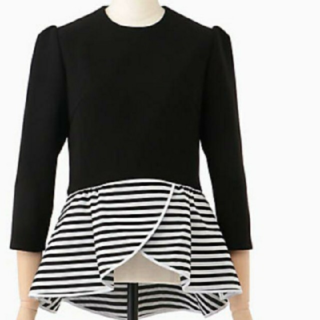 BARNEYS NEW YORK(バーニーズニューヨーク)のBORDERS AT BALCONY　美品　PEPLUM TOP レディースのトップス(シャツ/ブラウス(長袖/七分))の商品写真