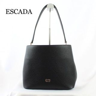 エスカーダ(ESCADA)のエスカーダ★レザー　巾着　ワンハンドル　バッグ　鞄　ショルダー　肩掛け　黒(ショルダーバッグ)