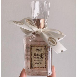 サボン(SABON)のSABON リフレッシュハンドジェル WhiteTea80ml(アルコールグッズ)