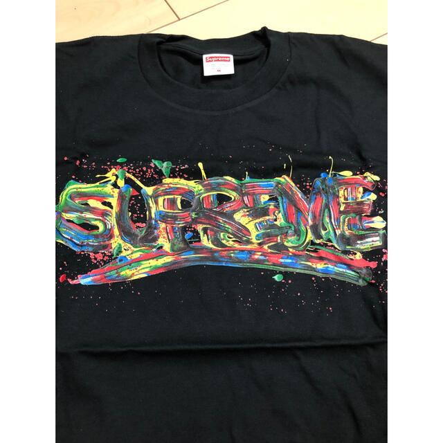 Supreme Painted Logo Shirt M BLACK