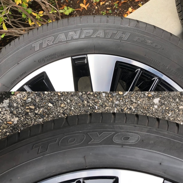 トヨタ(トヨタ)のアルファード ヴェルファイア 純正ホイール 18インチ 235/50R18 自動車/バイクの自動車(タイヤ・ホイールセット)の商品写真