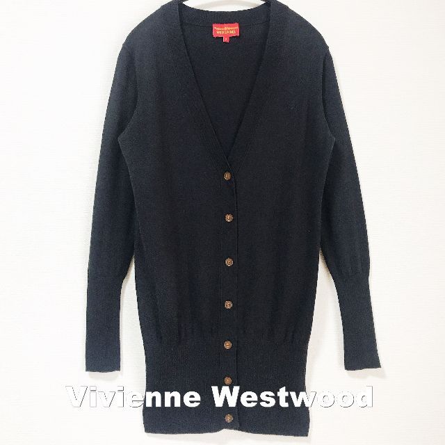 Vivienne Westwood - 【Vivienne Westwood】刺繍ORBロゴ ロングカーディガン