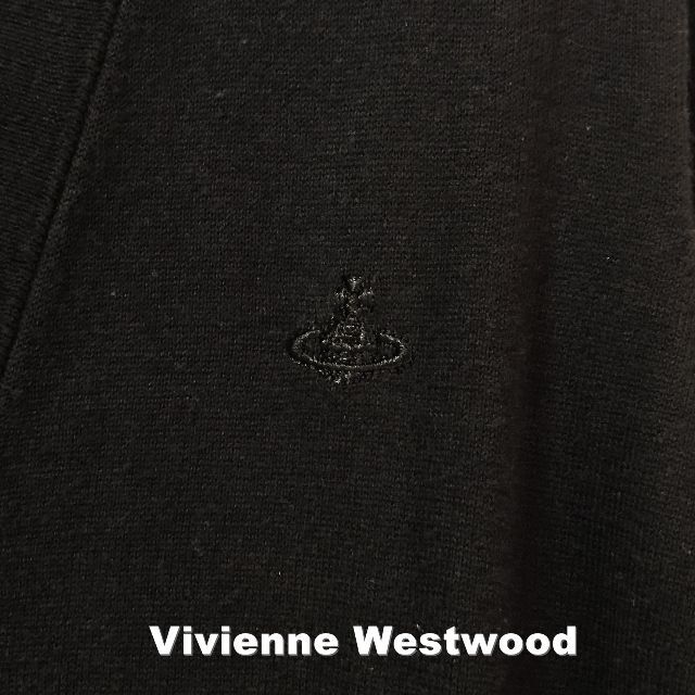 【Vivienne Westwood】刺繍ORBロゴ ロングカーディガン