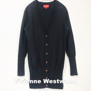 ヴィヴィアンウエストウッド(Vivienne Westwood)の【Vivienne Westwood】刺繍ORBロゴ ロングカーディガン(カーディガン)