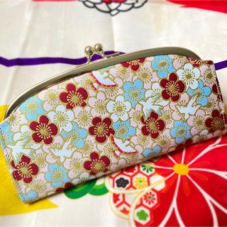 チャイハネ(チャイハネ)のSALE!!がまぐち長財布　花鳥風月　梅に鳥　(財布)