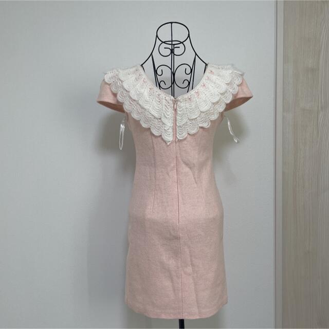 Riage リアージュ ウール ビジュー ミニドレス レディースのフォーマル/ドレス(ミニドレス)の商品写真