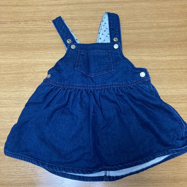 PETIT BATEAU(プチバトー)のプチバトーつなぎスカート キッズ/ベビー/マタニティのベビー服(~85cm)(スカート)の商品写真