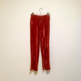 スピンズ(SPINNS)のterracotta color velours pants(カジュアルパンツ)