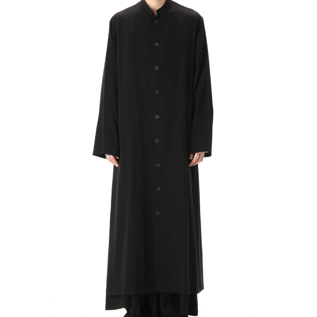 Yohji Yamamoto(ヨウジヤマモト)のyohji yamamoto タキシード フレア スタンド ドレス ロングシャツ メンズのトップス(シャツ)の商品写真