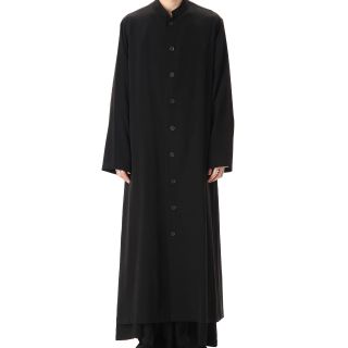 ヨウジヤマモト(Yohji Yamamoto)のyohji yamamoto タキシード フレア スタンド ドレス ロングシャツ(シャツ)