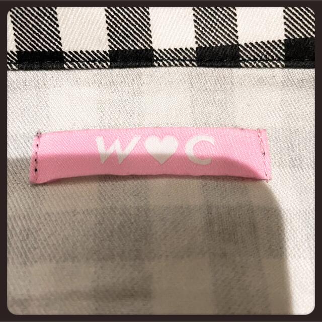 wc(ダブルシー)のW♡C ダブルシー ギンガムチェック柄 フリルジャケット ブラック×ホワイト レディースのジャケット/アウター(ブルゾン)の商品写真