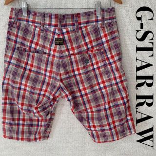 ジースター(G-STAR RAW)のG-STAR RAW ジースターロウ　3301 ハーフパンツ　チェック柄(ショートパンツ)