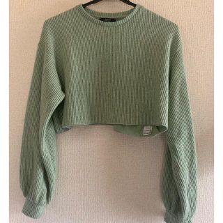 ベルシュカ(Bershka)の【bershka】グリーンニット　大幅値下げ中(ニット/セーター)