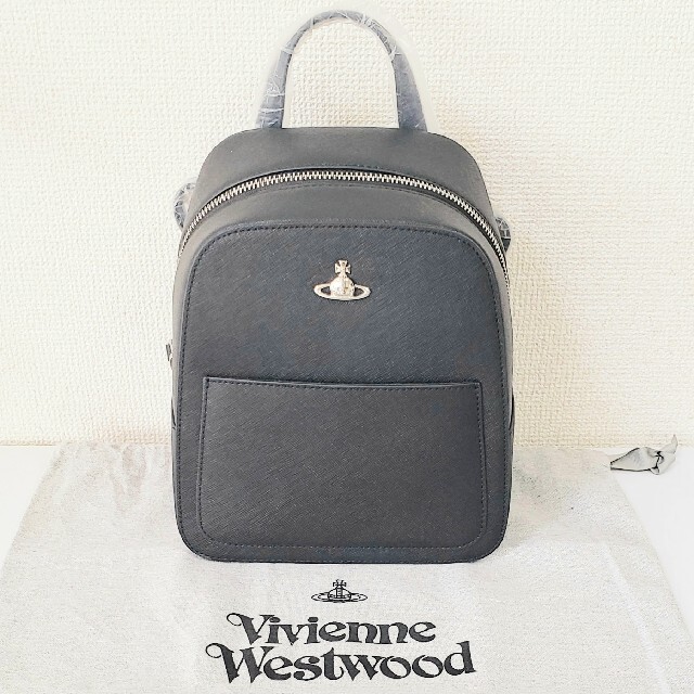 Vivienne Westwood ヴィヴィアン リュック バックパック 黒✕銀