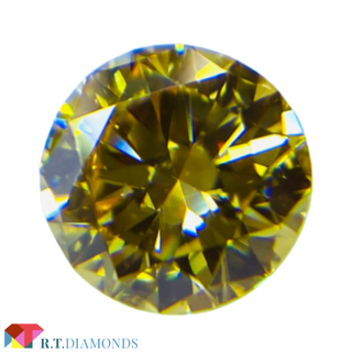 FANCY INTENSE ORANGE YELLOW 0.57ct RD(その他)