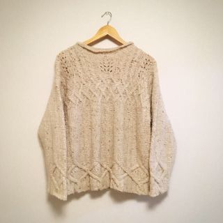 フラワー(flower)のcream color knit(ニット/セーター)