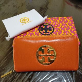 トリーバーチ(Tory Burch)の姫様専用☆TORY BURCH☆トリーバーチ長財布☆☆オレンジ☆デカロゴ☆牛革(財布)