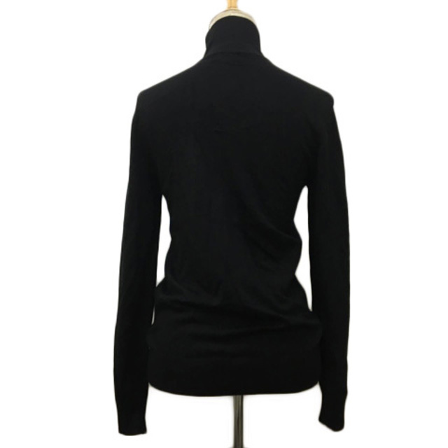 PROFILE(プロフィール)のプロフィール ジャンパー ブルゾン ニット スタンドカラー 長袖 38 黒 レディースのジャケット/アウター(ブルゾン)の商品写真