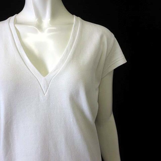 マディソンブルー カットソー Tシャツ Vネック 半袖 XS 0 白 ホワイト 1