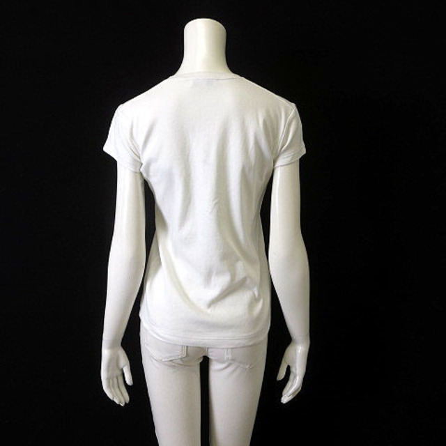 マディソンブルー カットソー Tシャツ Vネック 半袖 XS 0 白 ホワイト 3