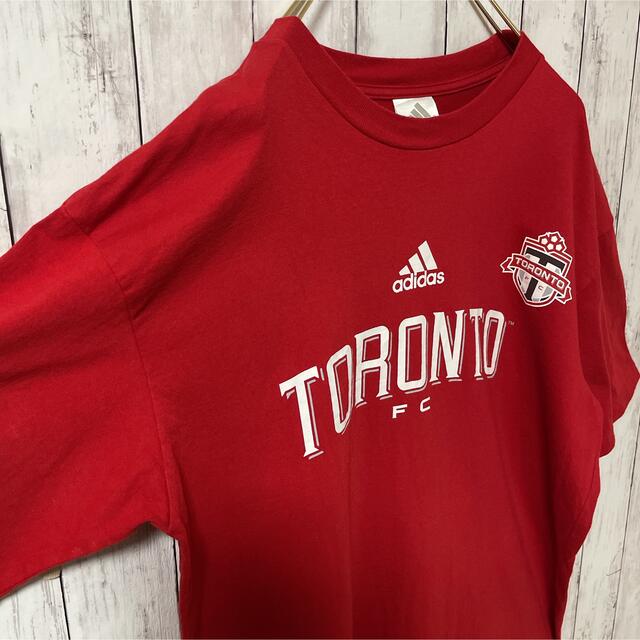 adidas(アディダス)のadidas アディダス トロント・フットボール オーバーサイズ XL 古着 メンズのトップス(Tシャツ/カットソー(半袖/袖なし))の商品写真