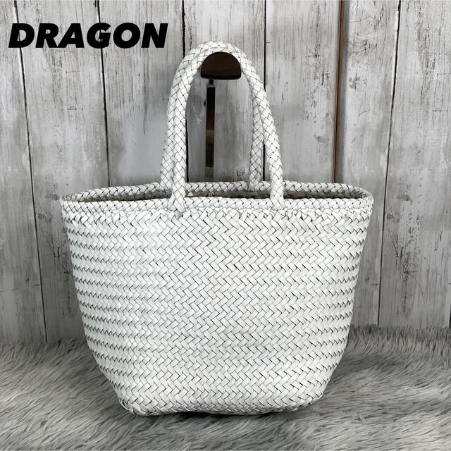 DRAGON(ドラゴン)の●美品●DRAGON ドラゴン　バッグ　ハンドバッグ　メッシュレザー レディースのバッグ(かごバッグ/ストローバッグ)の商品写真