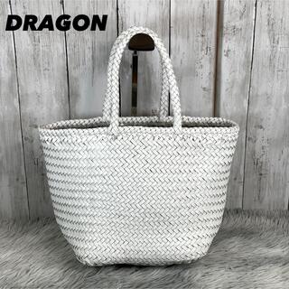 美品　DRAGON ドラゴン　バッグ　メッシュレザー　バケツ型　保存袋付き